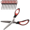 image:imageJubileeYarn Professional Grade Pinking Shears  95 Serrated Stainless Steel  Black amp Grey  1 Pair95 Black  Red
