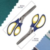 image:imageJubileeYarn Professional Grade Pinking Shears  95 Serrated Stainless Steel  Black amp Grey  1 Pair95 Blue  Yellow