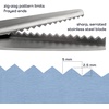 image:imageJubileeYarn Professional Grade Pinking Shears  95 Serrated Stainless Steel  Black amp Grey  1 Pair95 Blue  Yellow