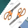 image:imageJubileeYarn Professional Grade Pinking Shears  95 Serrated Stainless Steel  Black amp Grey  1 Pair95 Orange  Blue