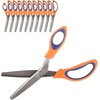 image:imageJubileeYarn Professional Grade Pinking Shears  95 Serrated Stainless Steel  Black amp Grey  1 Pair95 Orange  Blue