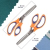 image:imageJubileeYarn Professional Grade Pinking Shears  95 Serrated Stainless Steel  Black amp Grey  1 Pair95 Orange  Blue