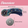 image:imageJubileeYarn Professional Stainless Steel Tailer Fabric Scissors  10 Silver  1 PairBotanical Blue  10 Units