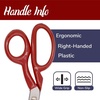 image:imageJubileeYarn Professional Stainless Steel Tailer Fabric Scissors  10 Silver  1 PairBrazil Style  8 Red