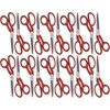 image:imageJubileeYarn Professional Stainless Steel Tailer Fabric Scissors  10 Silver  1 PairBrazil Style  8 Red