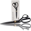 image:imageJubileeYarn Professional Stainless Steel Tailer Fabric Scissors  10 Silver  1 PairCoated  10 Black