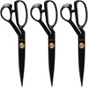 image:imageJubileeYarn Professional Stainless Steel Tailer Fabric Scissors  10 Silver  1 PairCoated  10 Black