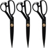 image:imageJubileeYarn Professional Stainless Steel Tailer Fabric Scissors  10 Silver  1 PairCoated  9 Black