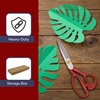 image:imageJubileeYarn Professional Stainless Steel Tailer Fabric Scissors  10 Silver  1 PairGrooved  8 Red