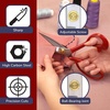 image:imageJubileeYarn Professional Stainless Steel Tailer Fabric Scissors  10 Silver  1 PairGrooved  8 Red