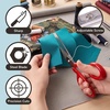 image:imageJubileeYarn Professional Stainless Steel Tailer Fabric Scissors  10 Silver  1 PairHigh Level  84 Red
