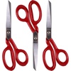 image:imageJubileeYarn Professional Stainless Steel Tailer Fabric Scissors  10 Silver  1 PairHigh Level  84 Red