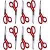 image:imageJubileeYarn Professional Stainless Steel Tailer Fabric Scissors  10 Silver  1 PairHigh Level  84 Red