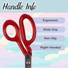 image:imageJubileeYarn Professional Stainless Steel Tailer Fabric Scissors  10 Silver  1 PairHigh Level  84 Red
