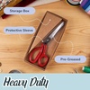image:imageJubileeYarn Professional Stainless Steel Tailer Fabric Scissors  10 Silver  1 PairHigh Level  84 Red