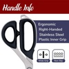 image:imageJubileeYarn Professional Stainless Steel Tailer Fabric Scissors  10 Silver  1 PairJapanese Style  10 Black