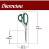 image:imageJubileeYarn Professional Stainless Steel Tailer Fabric Scissors  10 Silver  1 PairJapanese Style  10 Green