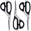 image:imageJubileeYarn Professional Stainless Steel Tailer Fabric Scissors  10 Silver  1 PairJapanese Style  8 Black