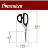 image:imageJubileeYarn Professional Stainless Steel Tailer Fabric Scissors  10 Silver  1 PairJapanese Style  8 Black