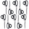 image:imageJubileeYarn Professional Stainless Steel Tailer Fabric Scissors  10 Silver  1 PairJapanese Style  9 Black