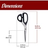 image:imageJubileeYarn Professional Stainless Steel Tailer Fabric Scissors  10 Silver  1 PairJapanese Style  9 Black