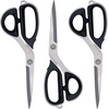 image:imageJubileeYarn Professional Stainless Steel Tailer Fabric Scissors  10 Silver  1 PairJapanese Style  9 Black