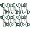 image:imageJubileeYarn Professional Stainless Steel Tailer Fabric Scissors  10 Silver  1 PairJapanese Style  9 Green