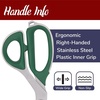 image:imageJubileeYarn Professional Stainless Steel Tailer Fabric Scissors  10 Silver  1 PairJapanese Style  9 Green