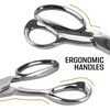 image:imageJubileeYarn Professional Stainless Steel Tailer Fabric Scissors  10 Silver  1 PairSuperior Grade  10 Silver