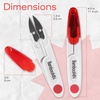 image:imageJubileeYarn Professional Thread Snips  MultiPurpose Travel Scissor  Yellow  1 UnitRed