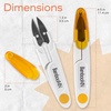 image:imageJubileeYarn Professional Thread Snips  MultiPurpose Travel Scissor  Yellow  1 UnitYellow