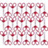 image:imageJubileeYarn Sharp Titanium Embroidery Craft Scissors wSheath  Gold  1 PairClassic  Red
