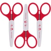 image:imageJubileeYarn Sharp Titanium Embroidery Craft Scissors wSheath  Gold  1 PairClassic  Red