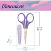 image:imageJubileeYarn Sharp Titanium Embroidery Craft Scissors wSheath  Gold  1 PairClassic  Translucent Blue