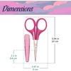 image:imageJubileeYarn Sharp Titanium Embroidery Craft Scissors wSheath  Gold  1 PairClassic  Translucent Red