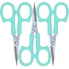 image:imageJubileeYarn Sharp Titanium Embroidery Craft Scissors wSheath  Gold  1 PairCoated  Green