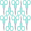 image:imageJubileeYarn Sharp Titanium Embroidery Craft Scissors wSheath  Gold  1 PairCoated  Green
