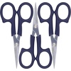 image:imageJubileeYarn Sharp Titanium Embroidery Craft Scissors wSheath  Gold  1 PairCoated  Navy