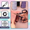 image:imageJubileeYarn Sharp Titanium Embroidery Craft Scissors wSheath  Gold  1 PairCoated  Red