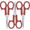 image:imageJubileeYarn Sharp Titanium Embroidery Craft Scissors wSheath  Gold  1 PairCoated  Red