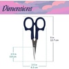 image:imageJubileeYarn Sharp Titanium Embroidery Craft Scissors wSheath  Gold  1 PairCoated Curved  Navy