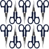 image:imageJubileeYarn Sharp Titanium Embroidery Craft Scissors wSheath  Gold  1 PairCoated Curved  Navy