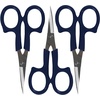 image:imageJubileeYarn Sharp Titanium Embroidery Craft Scissors wSheath  Gold  1 PairCoated Curved  Navy