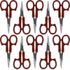 image:imageJubileeYarn Sharp Titanium Embroidery Craft Scissors wSheath  Gold  1 PairCoated Curved  Red