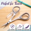 image:imageJubileeYarn Sharp Titanium Embroidery Craft Scissors wSheath  Gold  1 PairErgonomic  Grey