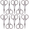 image:imageJubileeYarn Sharp Titanium Embroidery Craft Scissors wSheath  Gold  1 PairErgonomic  Grey