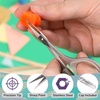 image:imageJubileeYarn Sharp Titanium Embroidery Craft Scissors wSheath  Gold  1 PairErgonomic  Grey