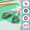 image:imageJubileeYarn Sharp Titanium Embroidery Craft Scissors wSheath  Gold  1 PairErgonomic  Grey