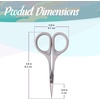 image:imageJubileeYarn Sharp Titanium Embroidery Craft Scissors wSheath  Gold  1 PairErgonomic  Grey