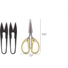 image:imageJubileeYarn Sharp Titanium Embroidery Craft Scissors wSheath  Gold  1 PairGold  Snips